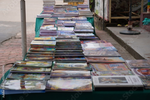 A bookstall with several religious books