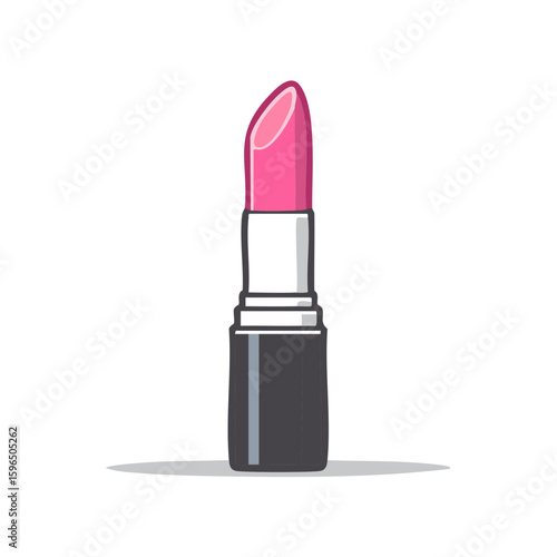 Pink Lipstick Isolated Illustration for Makeup Beauty Cosmetic Creative Concepts