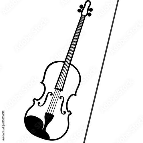 suspended violin   