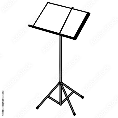 tilted music stand  .svg