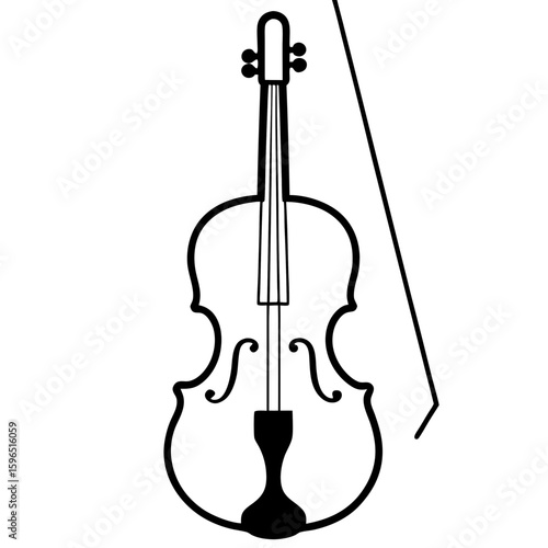 suspended violin  .svg