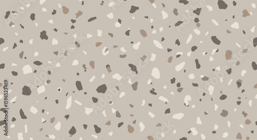 Neutral tones aggregate pattern with speckled texture for interior design inspiration
