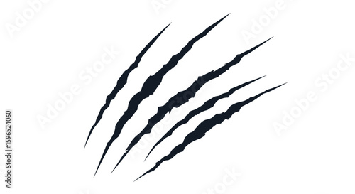 Fierce claw marks representing power aggression and predatory instincts