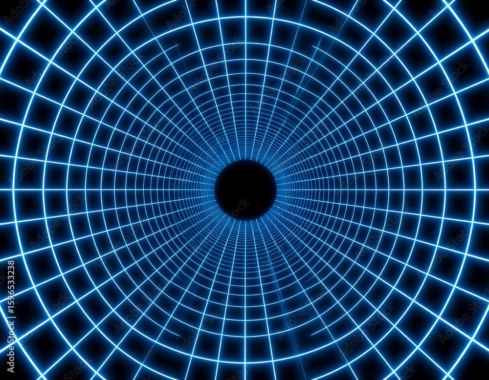 Fototapeta premium Abstract, glowing, tunnel