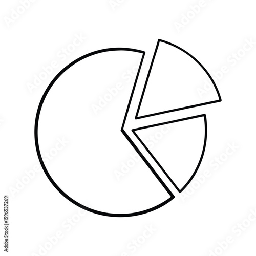 Pie Chart Diagram Illustrative Visualization of Proportional Data
