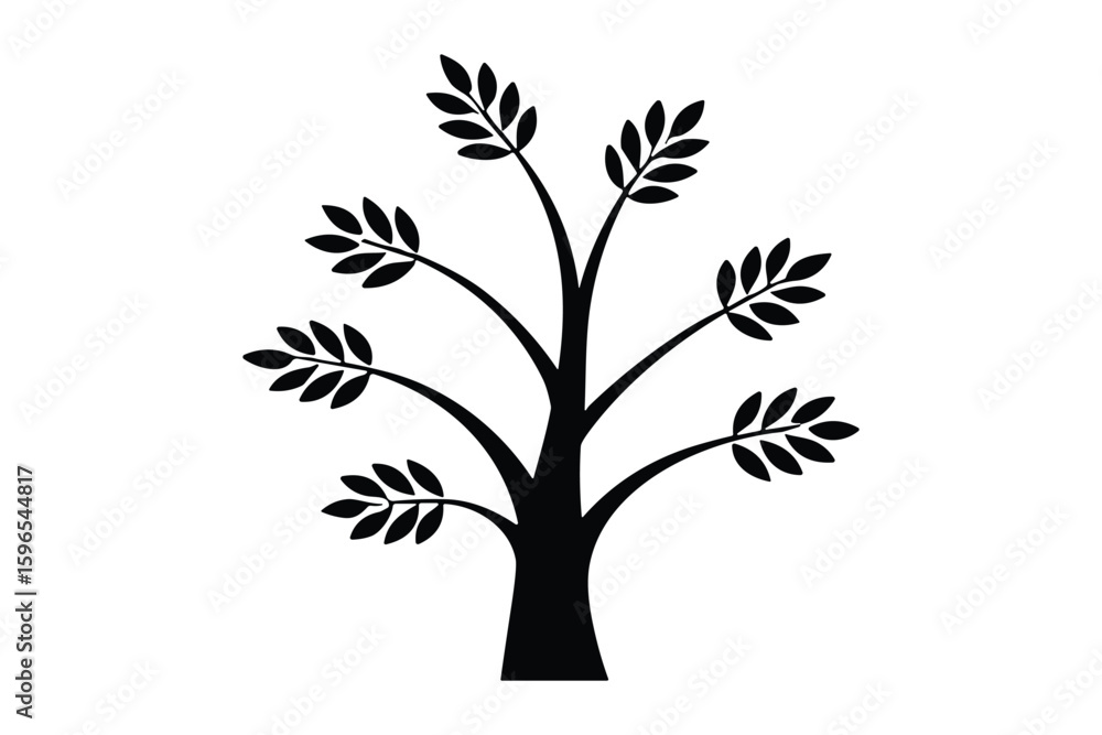 Obraz premium Tree Silhouette Vector Collection