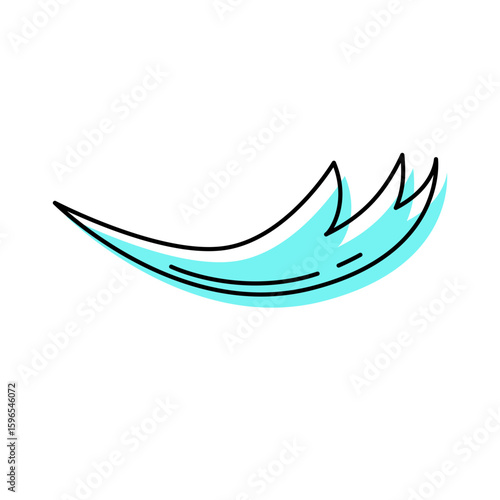 Aqua Water Wave Vector Graphic