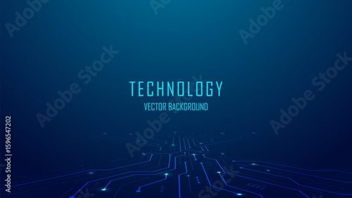 AI Artificial Intelligence on circuit board in futuristic background. Technology and engineering. Motherboard and HTML code. Isometric electronic motherboard background. Vector illustration.