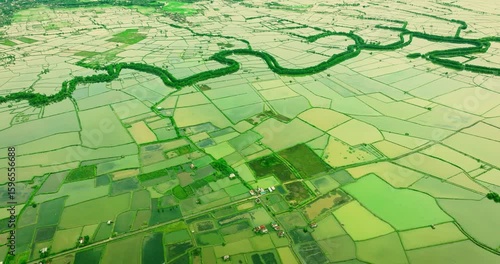 Tropical Coast Large-Scale Fish Farm Aerial