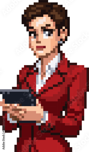 Senior Cabin Crew Pixel Art