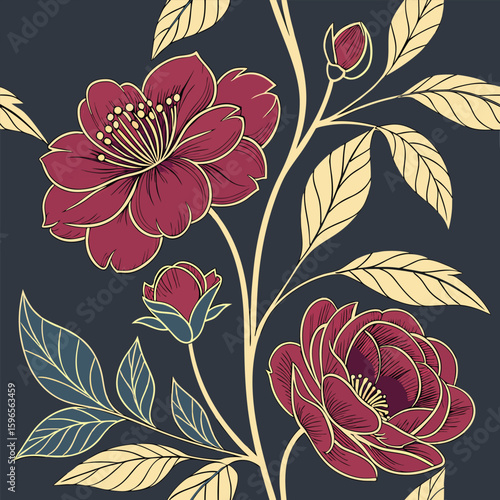 velvet textured floral pattern concept a luxuriou 1.eps