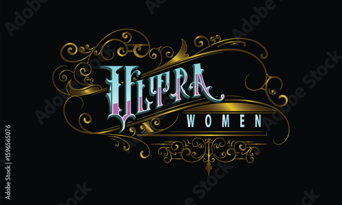 ULTRA WOMEN lettering custom style design