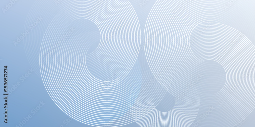 Fototapeta premium Abstract blue modern background with circle elements. Digital technology concept. vector illustration
