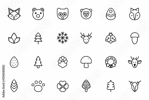 A charming, flat-style vector bundle featuring minimal geometric animals with Nordic-inspired patterns. Great for kids’ rooms, gift wrap, branding, and fabric prints