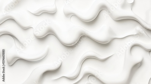 Smooth White Wave Texture for Modern Abstract Background Design