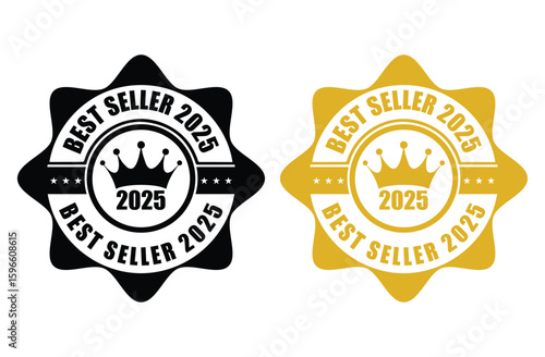 Best Seller 2025 Stamp – Best Seller 2025 Badge Icon Set