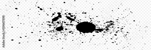 Random dots, circles. Dotted, speckles pattern. Pointillist, pointillism background. Stipple, stippling texture