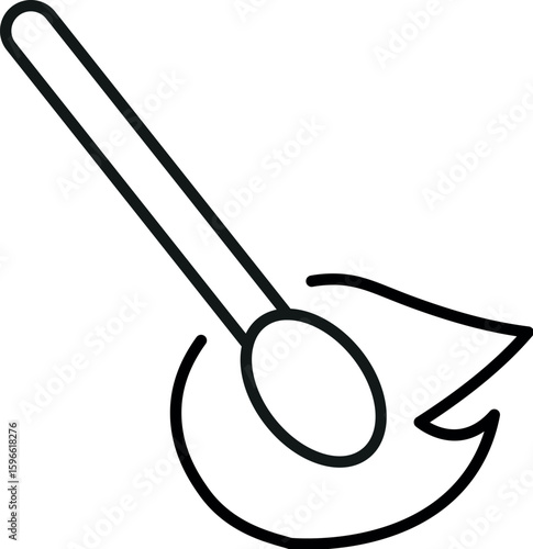 Matchstick Outline Icon for Graphic and Web Design, Apps, Adverts, Various Cards