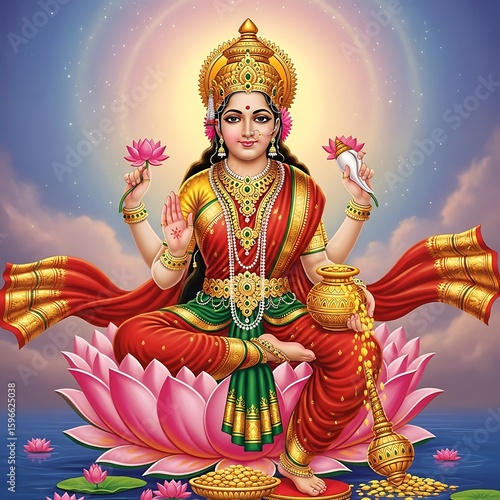 Goddess Lakshmi Maa. Happy Diwali
