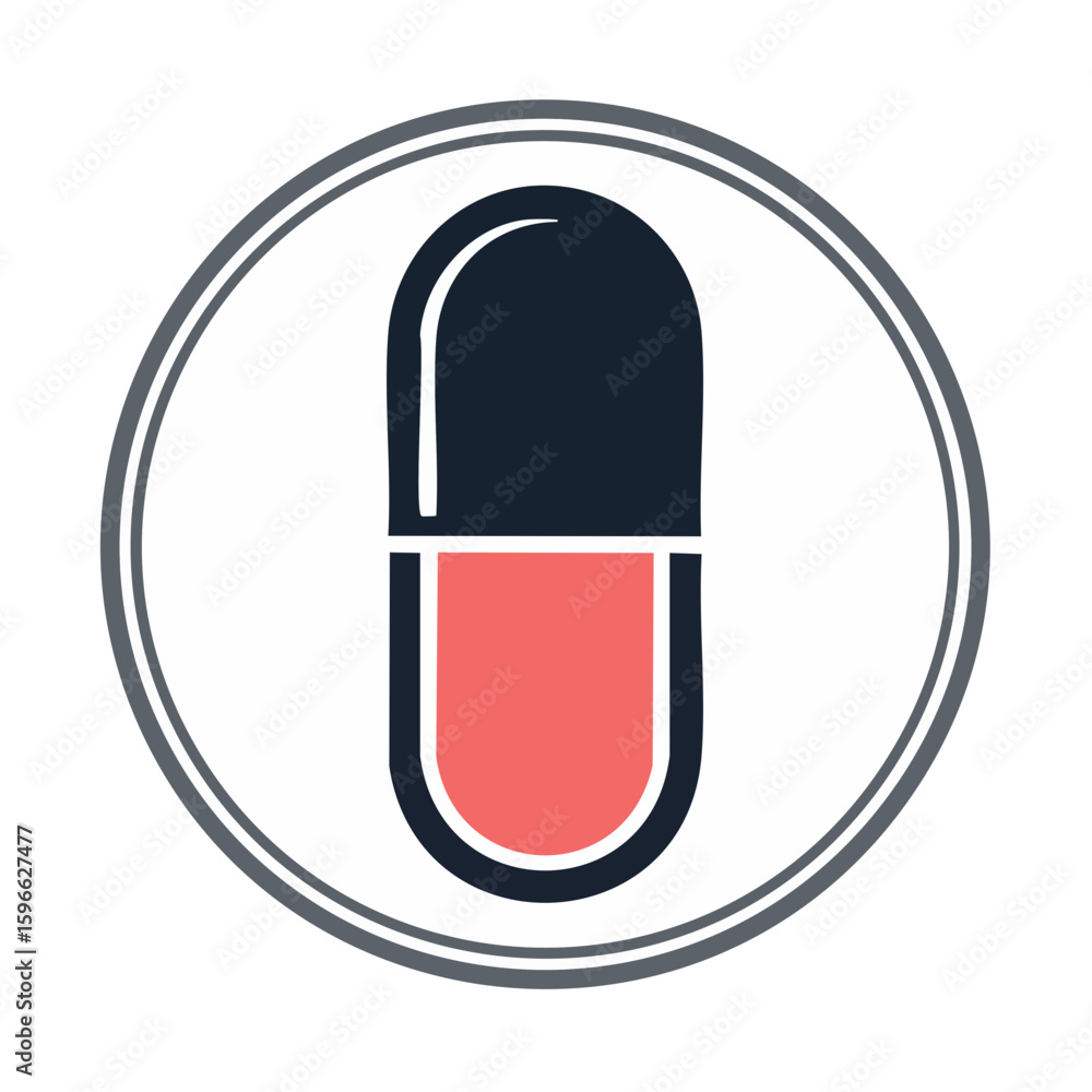 Medical Capsule Pill Icon Graphic Symbol Healthcare Illustration Vector Isolated Medical Capsule Pill Icon Graphic Symbol Healthcare Illustration Vector Isolated