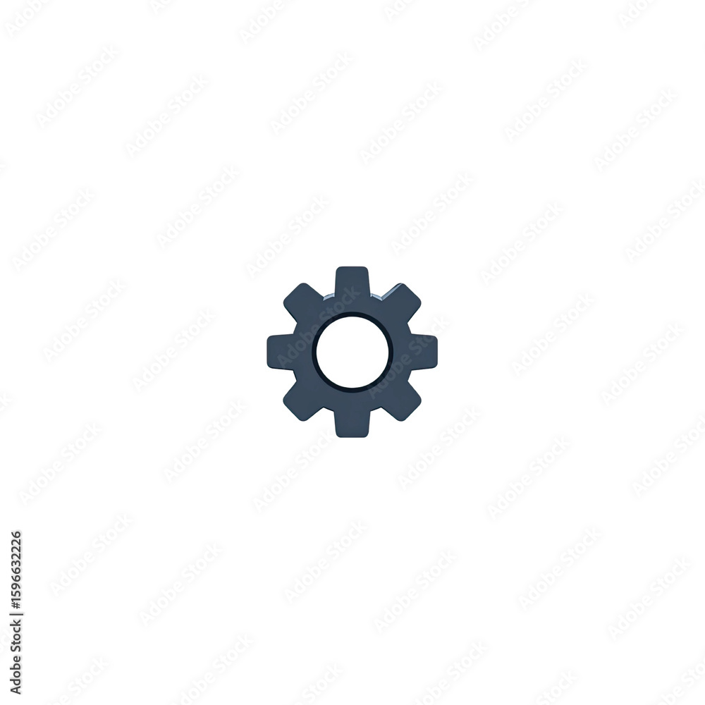 3D Render of a Single Gear Cogwheel on Green 3D Render of a Single Gear Cogwheel on Green