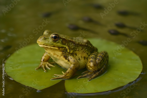 Natural Frog Habitat Scene