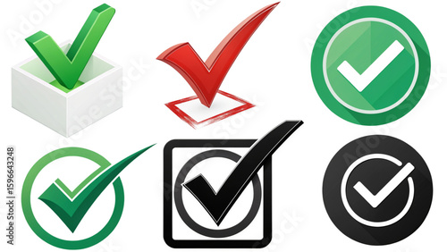 Check Mark Icon – Simple Tick Symbol Vector for Confirmation and Approval
