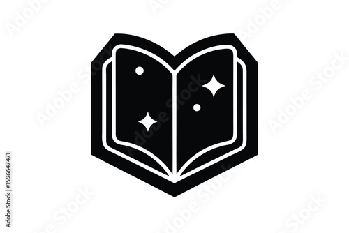witch s spell book vector icon