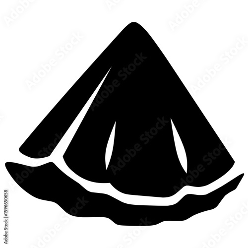 Pineapple slice silhouette