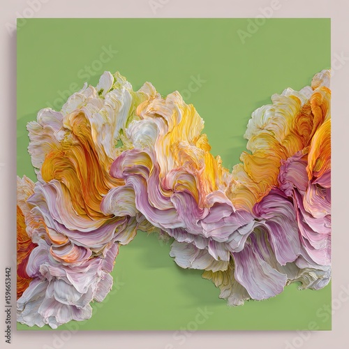 Soft pastel wave form
