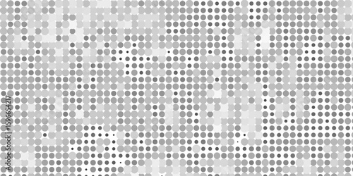 Seamless background pattern of evenly spaced black rectangles of different sizes and opacity. Illustration on white background. eps10