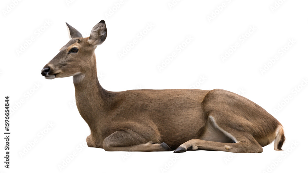Obraz premium Deer, isolated transparent background