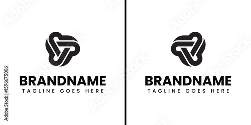 Letters PPP or QQQ Monogram Logo, suitable for any brand with PPP PP P QQQ QQ Q initials