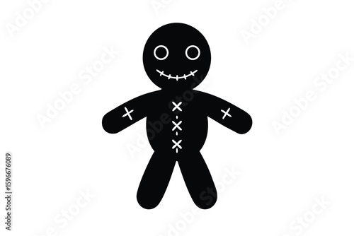 voodoo doll vector icon