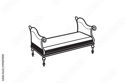 Daybed silhouette. (1)