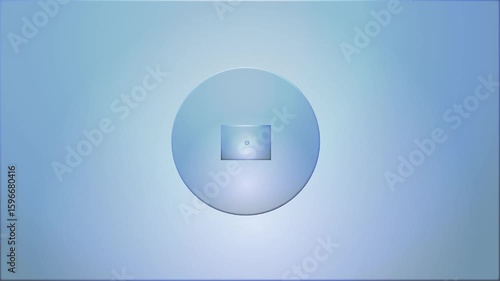 Simple media icon,4k videocam icon animation.