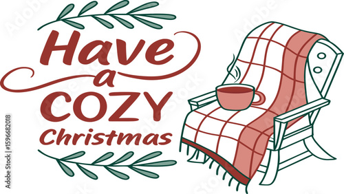 It perfectly captures the warm, relaxed holiday vibe suggested by the comfy chair, blanket, and hot drink. Let me know if you’d like a caption or matching quote to go along with it!
