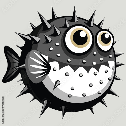 Funny cartoon monsters with smiling faces bask in the warm sunshine, radiating a happy, summery vibe