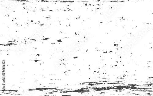 Distressed grain texture vector illustration dirt messy splash overlay and black and white Dust distress grungy effect paint. Vertical scratch rustic surface effect monochrome texture composed dust. 
