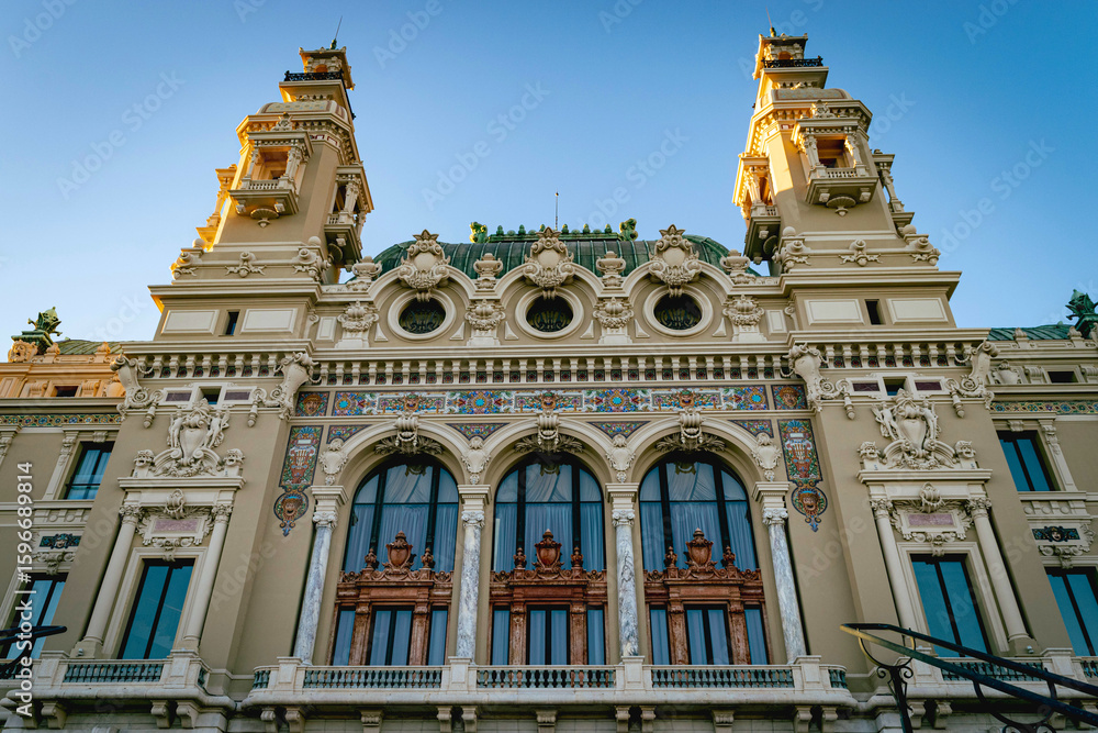 Fototapeta premium Montecarlo Casino facade view 
