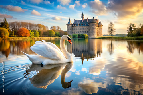 swan on the lake