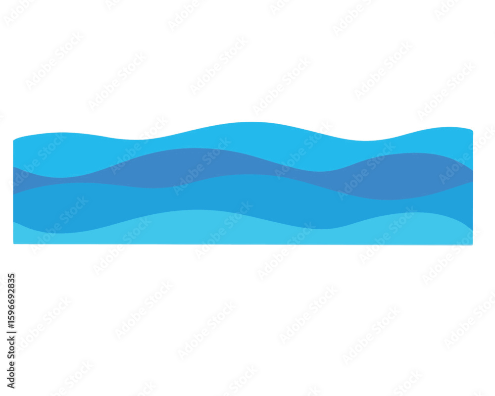 Fototapeta premium Sea waves pattern