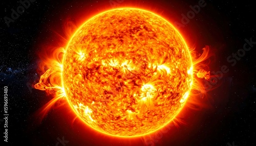 Fiery celestial sphere