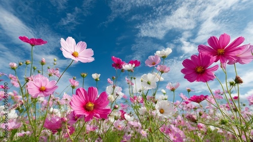 pink cosmos flowers