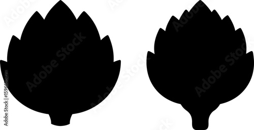 Black artichoke vector, artichoke art, artichoke vector art design, Vector of artichoke art, artichoke isolated