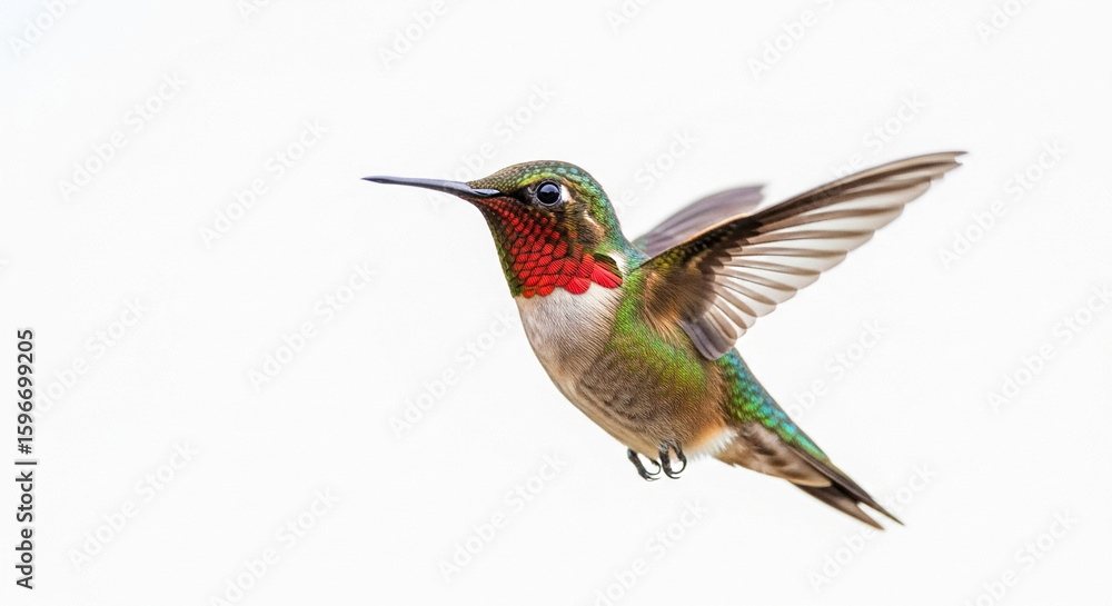 Fototapeta premium hummingbird and flower