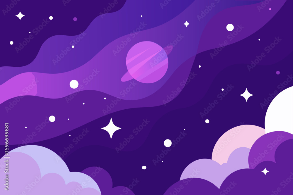 Fototapeta premium seamless background with stars