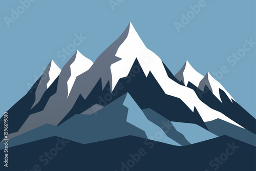 mountain landscape in the winter