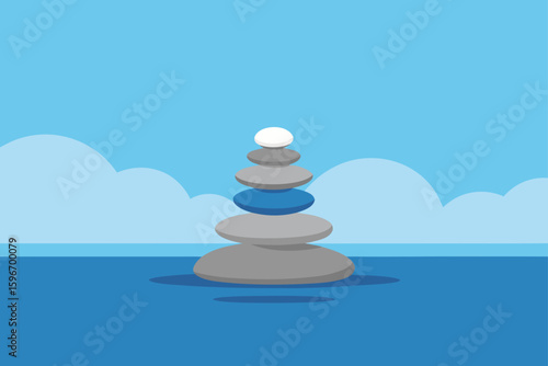 pyramid of stones
