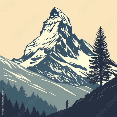 Mountain Peak Vector